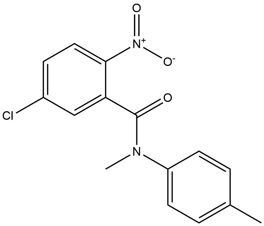 5-chloro-N-methyl-2-nitro-N-(p-tolyl)benzamide Structure