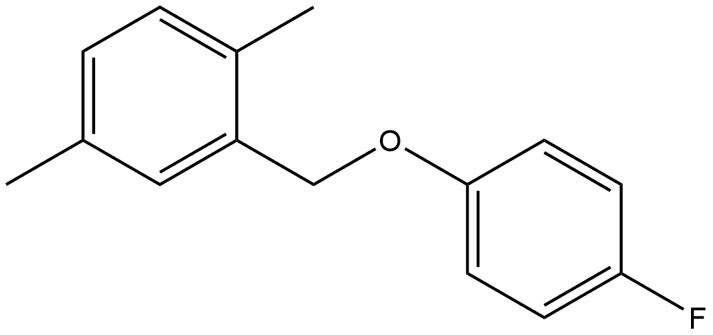 2-[(4-Fluorophenoxy)methyl]-1,4-dimethylbenzene Structure