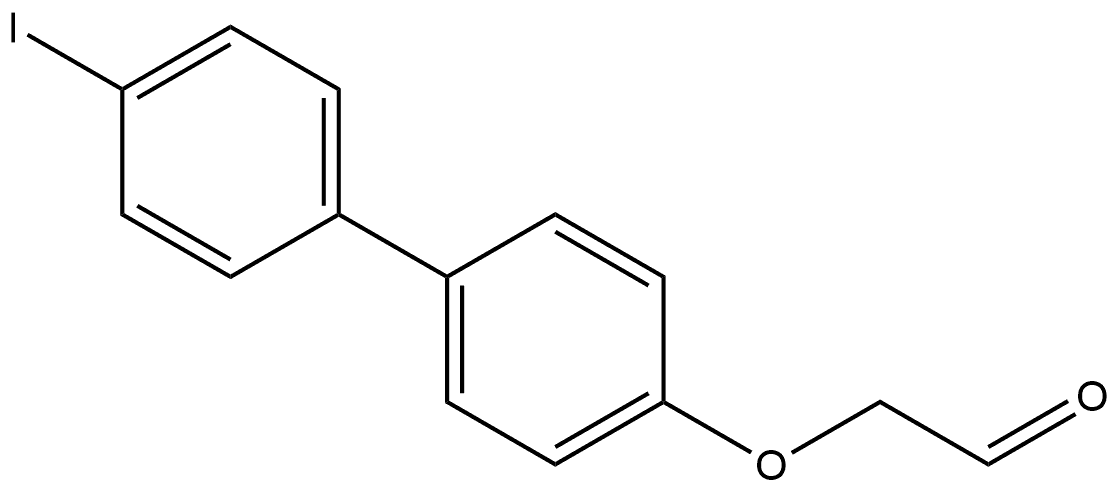 2-[(4'-Iodo[1,1'-biphenyl]-4-yl)oxy]acetaldehyde Structure