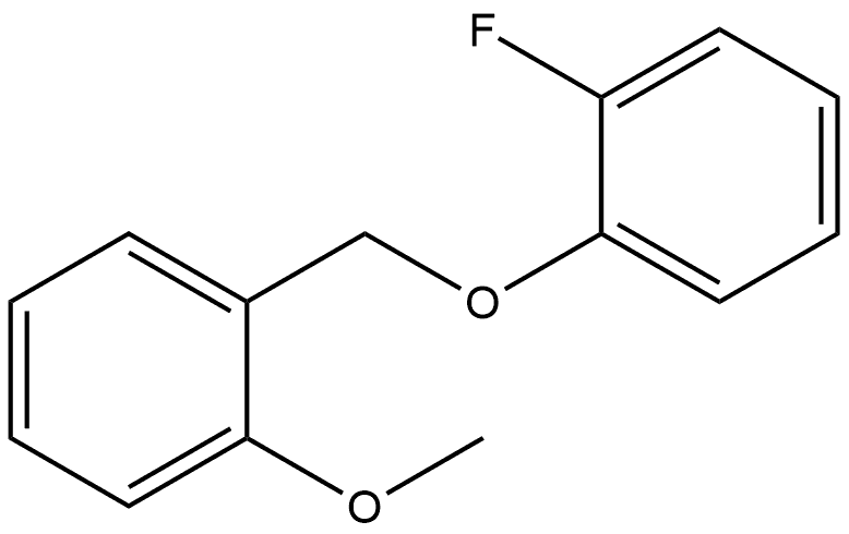 Benzene, 1-fluoro-2-[(2-methoxyphenyl)methoxy]- Structure