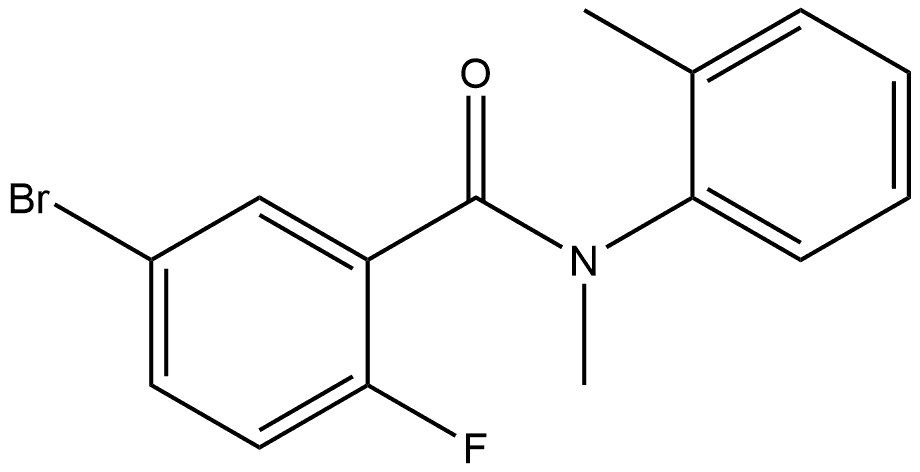 5-Bromo-2-fluoro-N-methyl-N-(2-methylphenyl)benzamide Structure