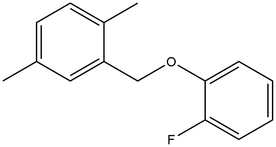 Benzene, 2-[(2-fluorophenoxy)methyl]-1,4-dimethyl- Structure