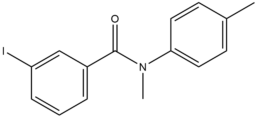 3-Iodo-N-methyl-N-(4-methylphenyl)benzamide Structure