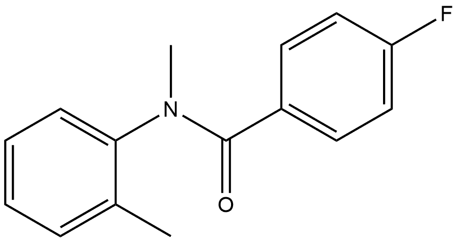 4-Fluoro-N-methyl-N-(2-methylphenyl)benzamide Structure