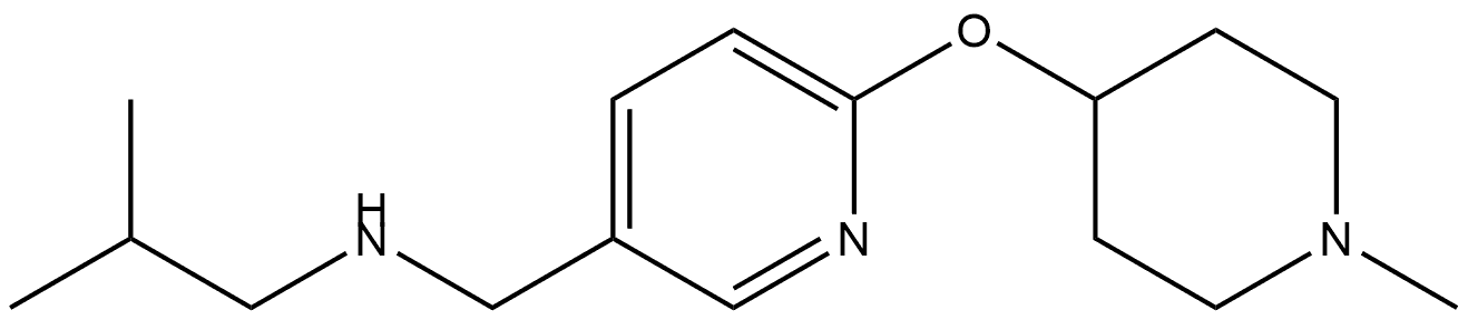 6-[(1-Methyl-4-piperidinyl)oxy]-N-(2-methylpropyl)-3-pyridinemethanamine Structure