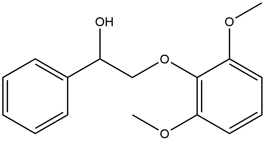 Benzenemethanol, α-[(2,6-dimethoxyphenoxy)methyl]- Structure