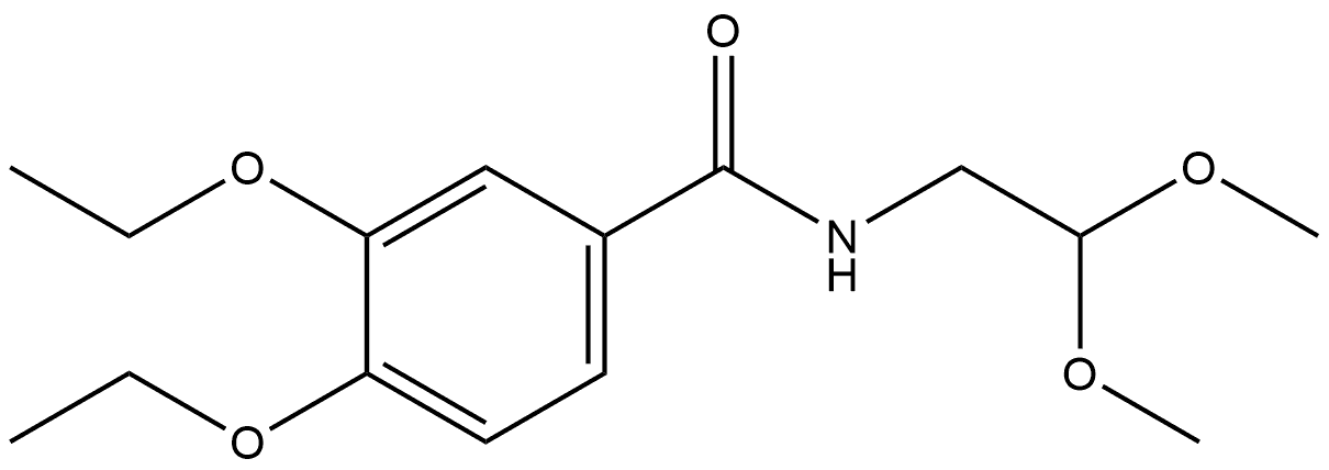 N-(2,2-Dimethoxyethyl)-3,4-diethoxybenzamide Structure