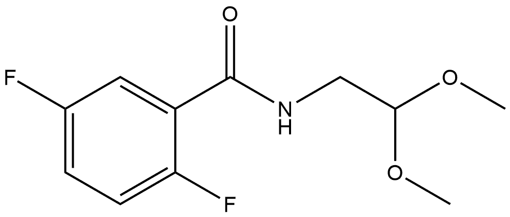 N-(2,2-Dimethoxyethyl)-2,5-difluorobenzamide Structure