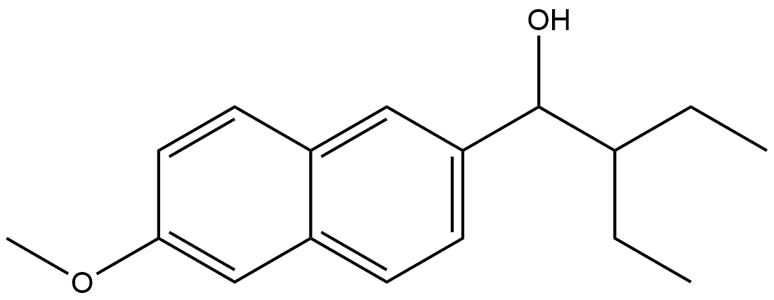 α-(1-Ethylpropyl)-6-methoxy-2-naphthalenemethanol Structure