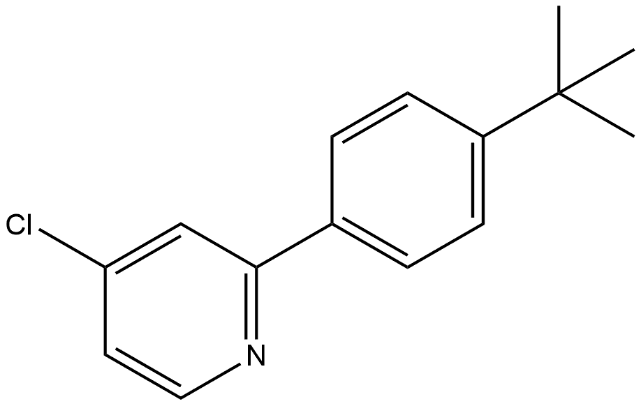 4-Chloro-2-[4-(1,1-dimethylethyl)phenyl]pyridine Structure