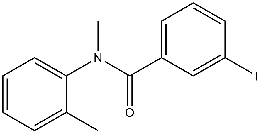 3-Iodo-N-methyl-N-(2-methylphenyl)benzamide Structure