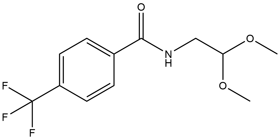 N-(2,2-Dimethoxyethyl)-4-(trifluoromethyl)benzamide Structure