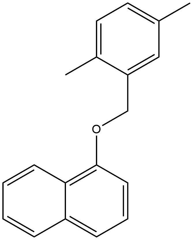 1-[(2,5-Dimethylphenyl)methoxy]naphthalene Structure