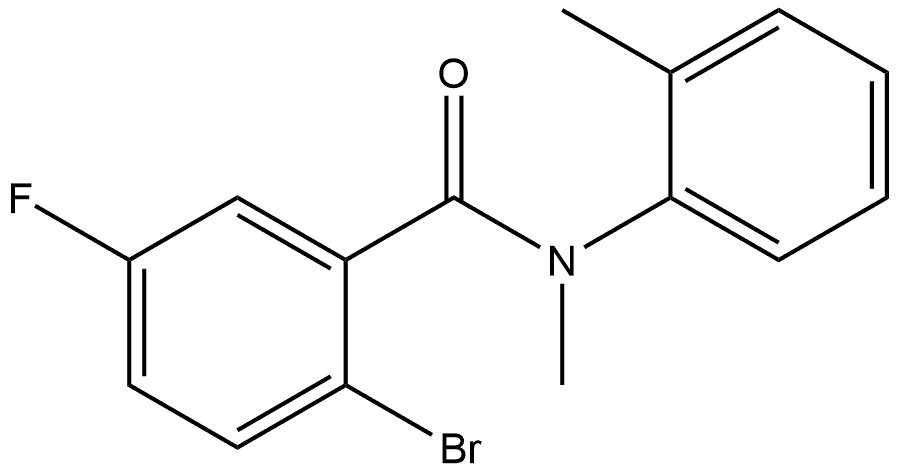 2-Bromo-5-fluoro-N-methyl-N-(2-methylphenyl)benzamide Structure