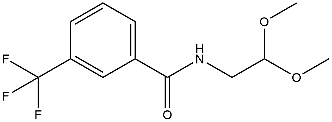 N-(2,2-Dimethoxyethyl)-3-(trifluoromethyl)benzamide 구조식 이미지