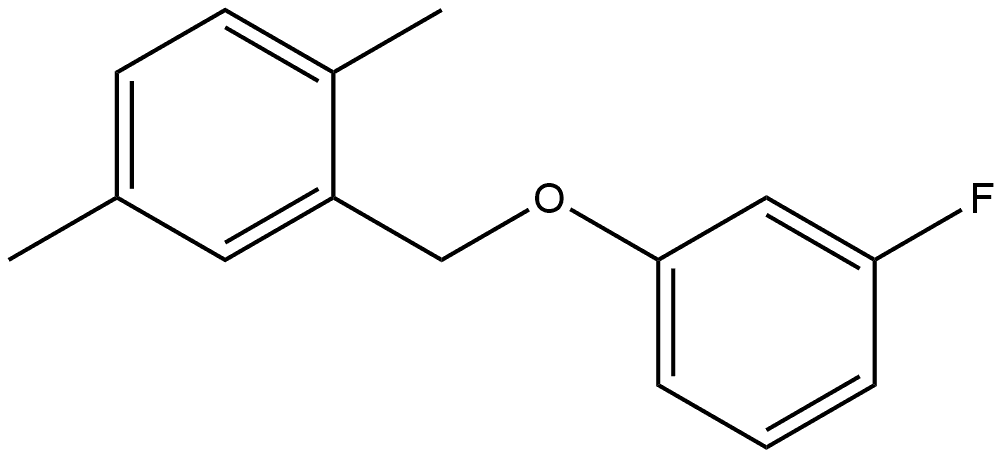 2-[(3-Fluorophenoxy)methyl]-1,4-dimethylbenzene Structure