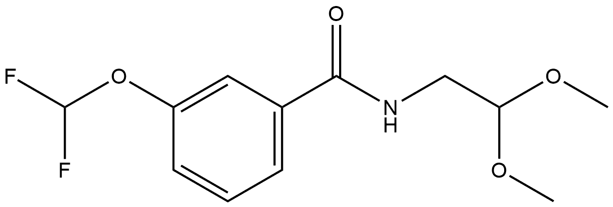 3-(Difluoromethoxy)-N-(2,2-dimethoxyethyl)benzamide Structure