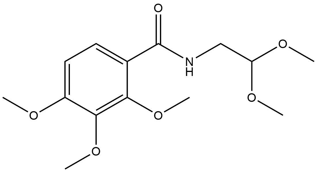 N-(2,2-Dimethoxyethyl)-2,3,4-trimethoxybenzamide Structure