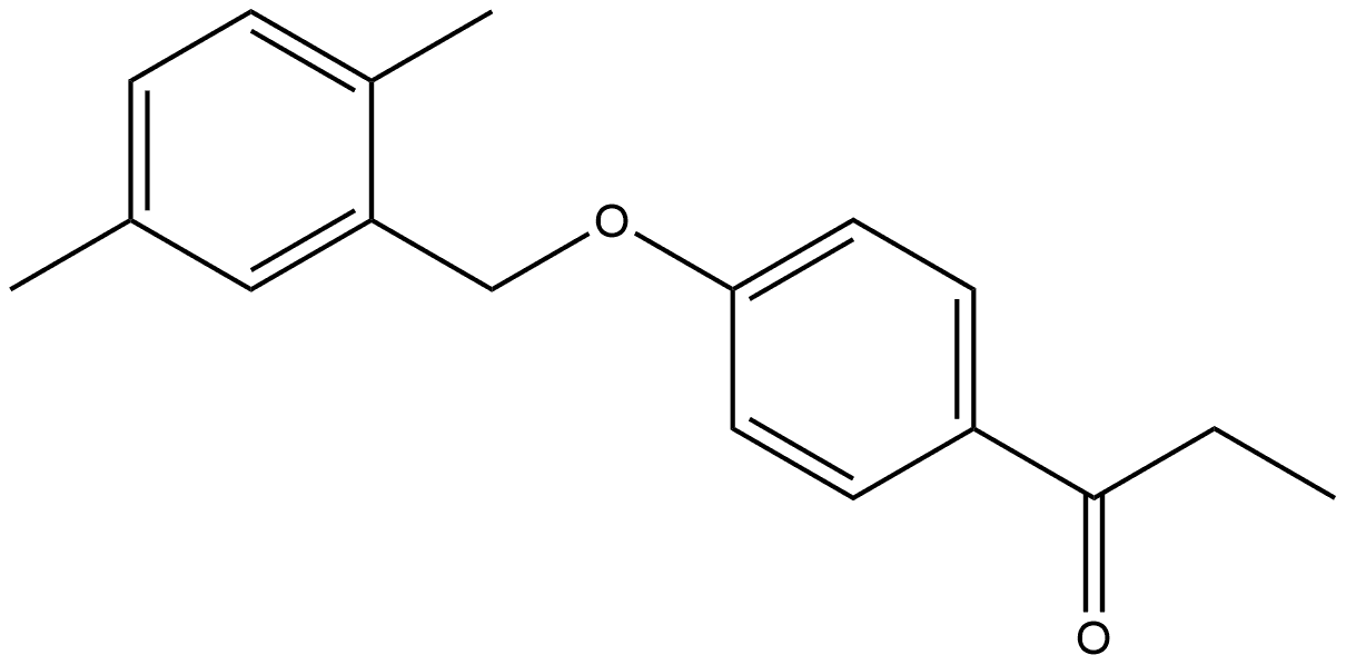 1-[4-[(2,5-Dimethylphenyl)methoxy]phenyl]-1-propanone Structure