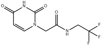 2-(2,4-Dioxopyrimidin-1-yl)-n-(2,2,2-trifluoroethyl)acetamide Structure