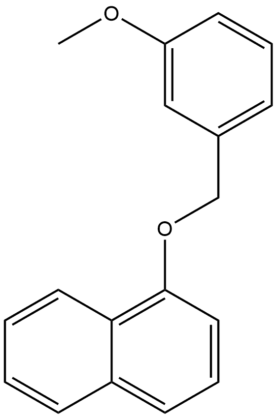 1-[(3-Methoxyphenyl)methoxy]naphthalene Structure