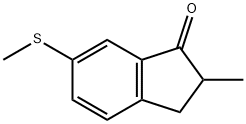 1H-Inden-1-one, 2,3-dihydro-2-methyl-6-(methylthio)- Structure