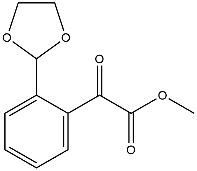 Methyl 2-(1,3-dioxolan-2-yl)-α-oxobenzeneacetate Structure