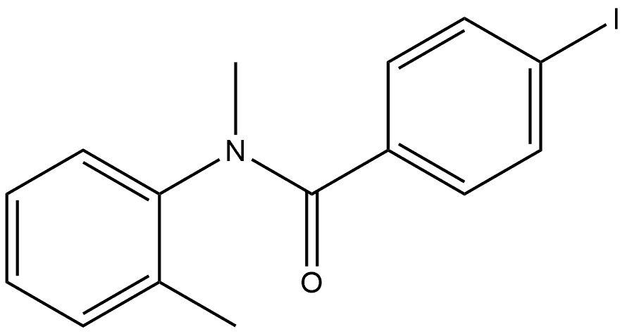 4-Iodo-N-methyl-N-(2-methylphenyl)benzamide 구조식 이미지