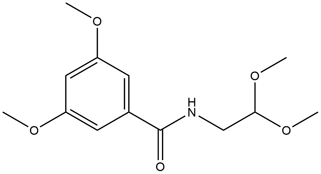 N-(2,2-Dimethoxyethyl)-3,5-dimethoxybenzamide Structure