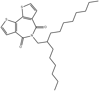 4H-Dithieno[3,2-c:2',3'-e]azepine-4,6(5H)-dione, 5-(2-hexyldecyl)- 구조식 이미지