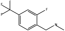 {[2-fluoro-4-(trifluoromethyl)phenyl]methyl}(methy
l)amine Structure