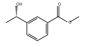 Benzoic acid, 3-[(1S)-1-hydroxyethyl]-, methyl ester Structure