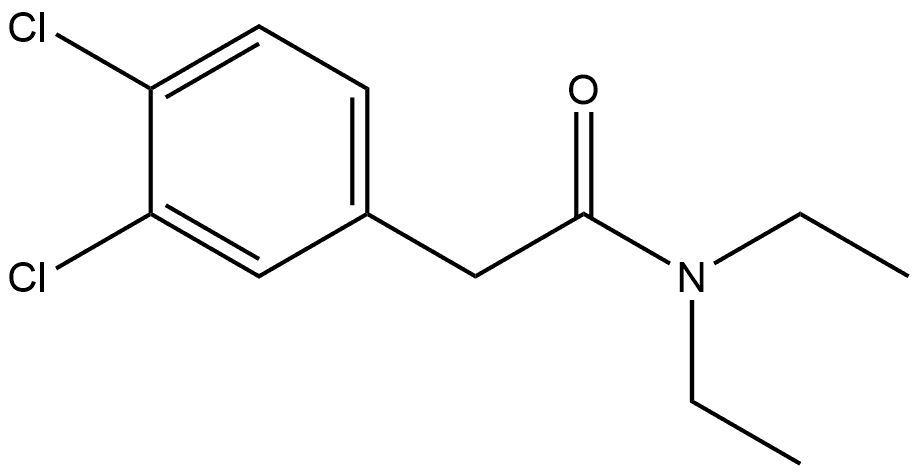 3,4-Dichloro-N,N-diethylbenzeneacetamide Structure