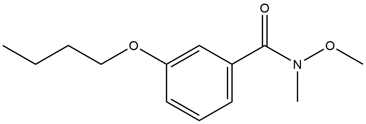 3-Butoxy-N-methoxy-N-methylbenzamide Structure