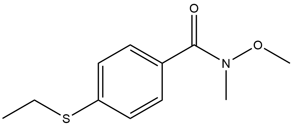 4-(Ethylthio)-N-methoxy-N-methylbenzamide Structure