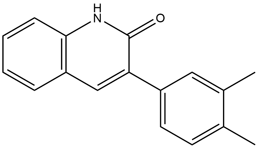 3-(3,4-dimethylphenyl)quinolin-2(1h)-one Structure