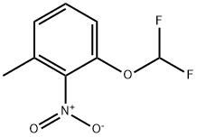 Benzene, 1-(difluoromethoxy)-3-methyl-2-nitro- 구조식 이미지