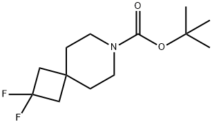 tert-butyl 2,2-difluoro-7-azaspiro[3.5]nonane-7-carboxylate 구조식 이미지