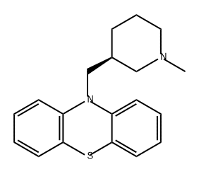 10H-Phenothiazine, 10-[[(3S)-1-methyl-3-piperidinyl]methyl]- Structure