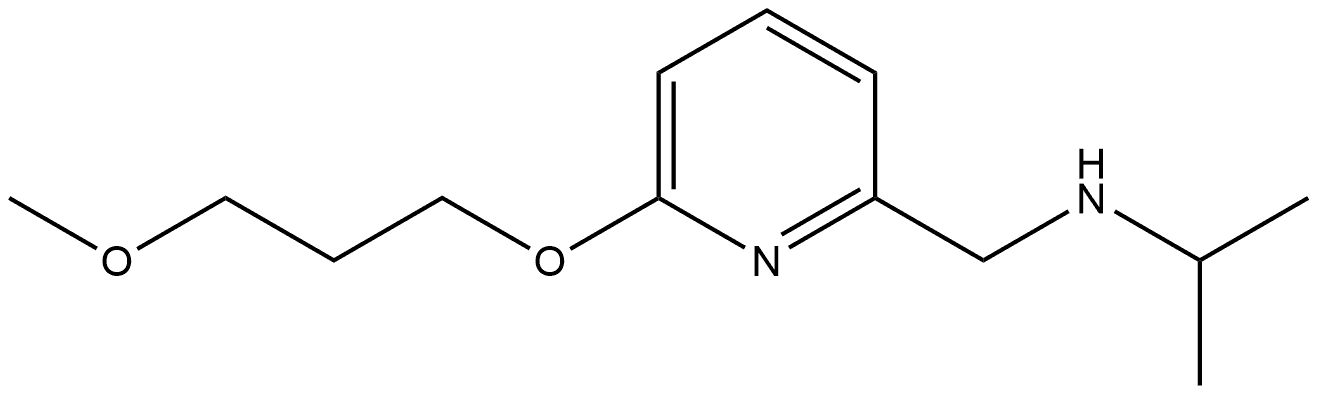 6-(3-Methoxypropoxy)-N-(1-methylethyl)-2-pyridinemethanamine Structure