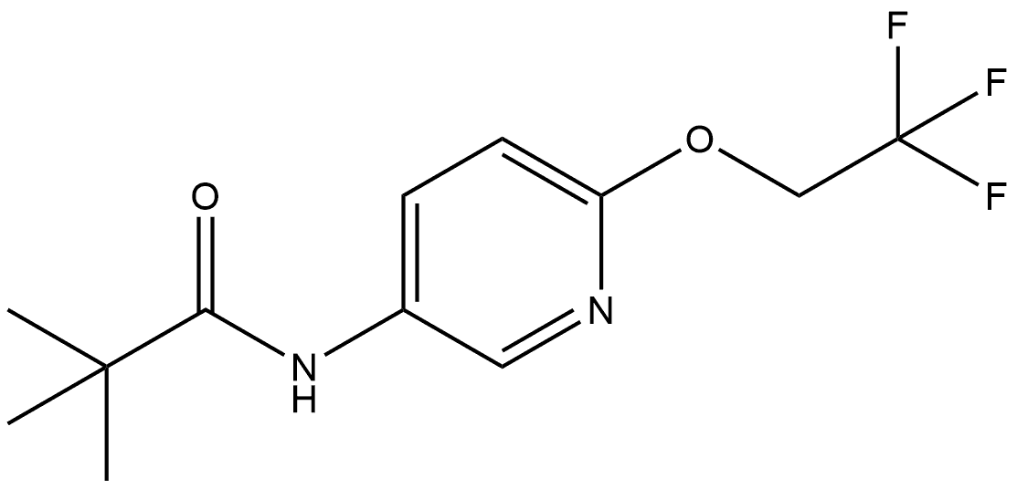 2,2-Dimethyl-N-[6-(2,2,2-trifluoroethoxy)-3-pyridinyl]propanamide Structure