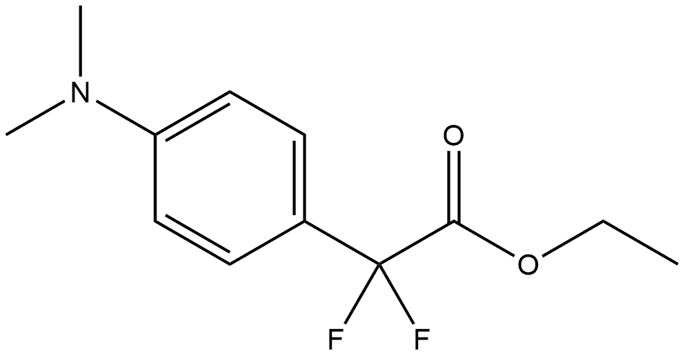 Ethyl 4-(dimethylamino)-α,α-difluorobenzeneacetate Structure