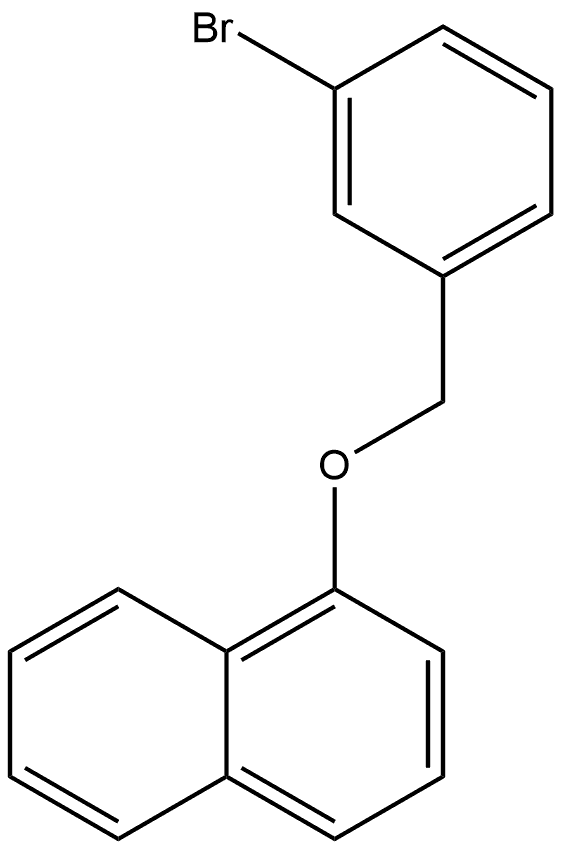 Naphthalene, 1-[(3-bromophenyl)methoxy]- Structure