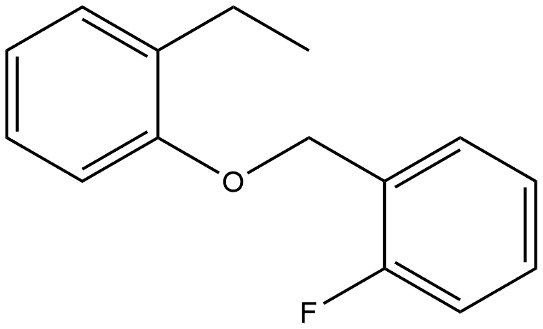 Benzene, 1-ethyl-2-[(2-fluorophenyl)methoxy]- Structure