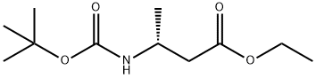 ethyl (3R)-3-[(2-methylpropan-2-yl)oxycarbonylamino]butanoate Structure