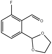 Benzaldehyde, 2-(1,3-dioxolan-2-yl)-6-fluoro- Structure