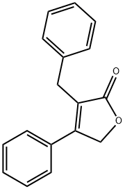 4-Phenyl-3-(phenylmethyl)-2(5H)-furanone >=95% (LC/MS-UV) Structure