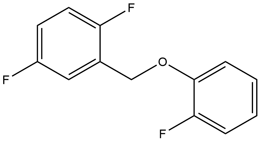 1,4-Difluoro-2-[(2-fluorophenoxy)methyl]benzene Structure