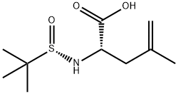 4-Pentenoic acid, 2-[[(S)-(1,1-dimethylethyl)sulfinyl]amino]-4-methyl-, (2S)- 구조식 이미지