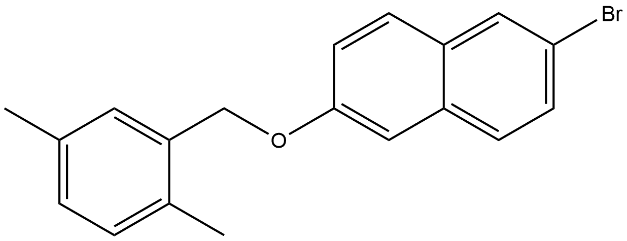 2-Bromo-6-[(2,5-dimethylphenyl)methoxy]naphthalene Structure